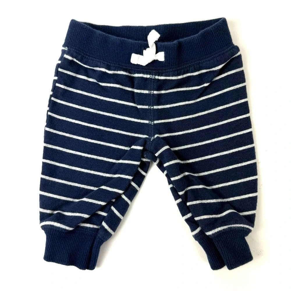 Carter's Navy and White Striped Baby Pants